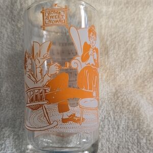 Vintage 1950's Hazell Atlas Song Water glass tumbler Home Sweet Home